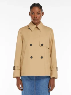 Sale Trench Corto in Gabardina / Donna Giubbini