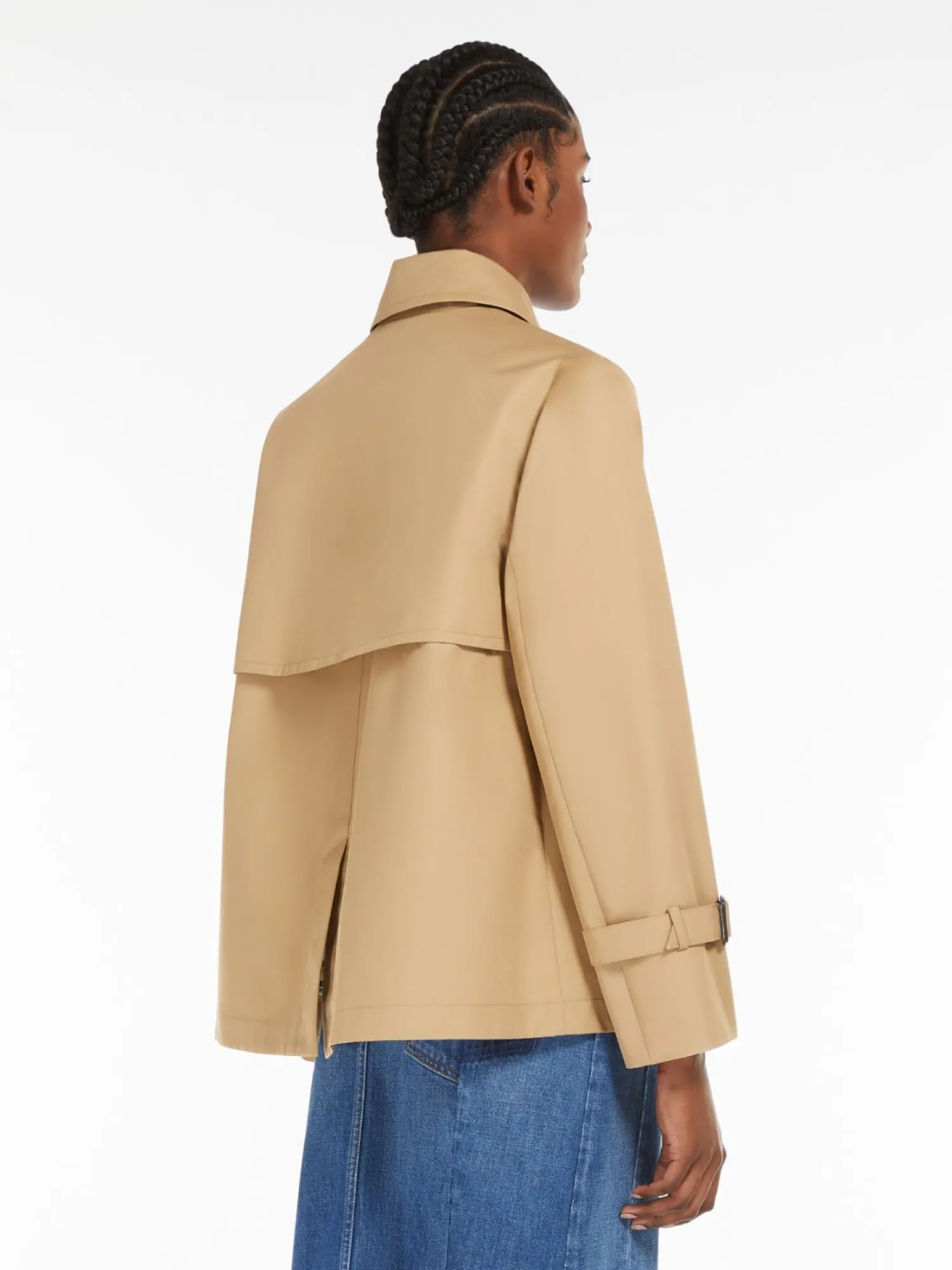 Sale Trench Corto in Gabardina / Donna Giubbini