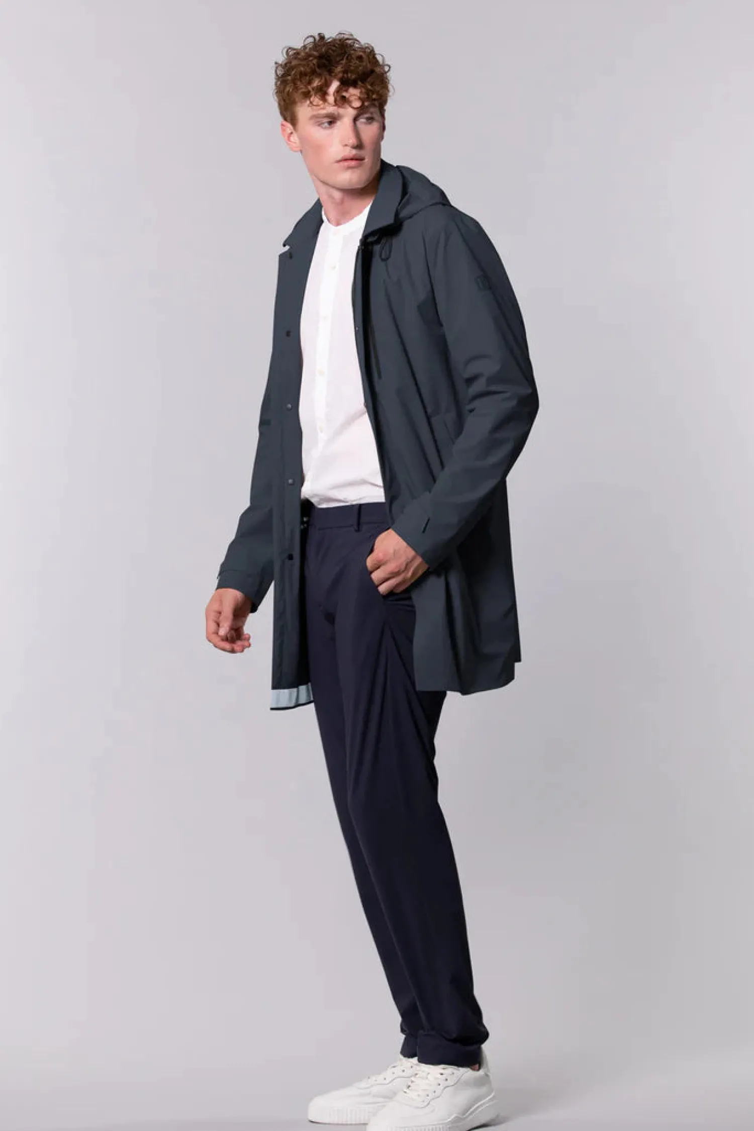 Hot Trench in Tessuto Bi-Stretch / Uomo Giubbotti