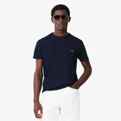 Outlet T-Shirt a Girocollo in Jersey di Cotone Pima / Uomo T-shirt