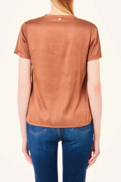New T-Shirt a Mezze Maniche in Viscosa / Donna T-shirt