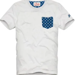 Online T-Shirt Blanche con Taschino Stampato / Uomo T-shirt