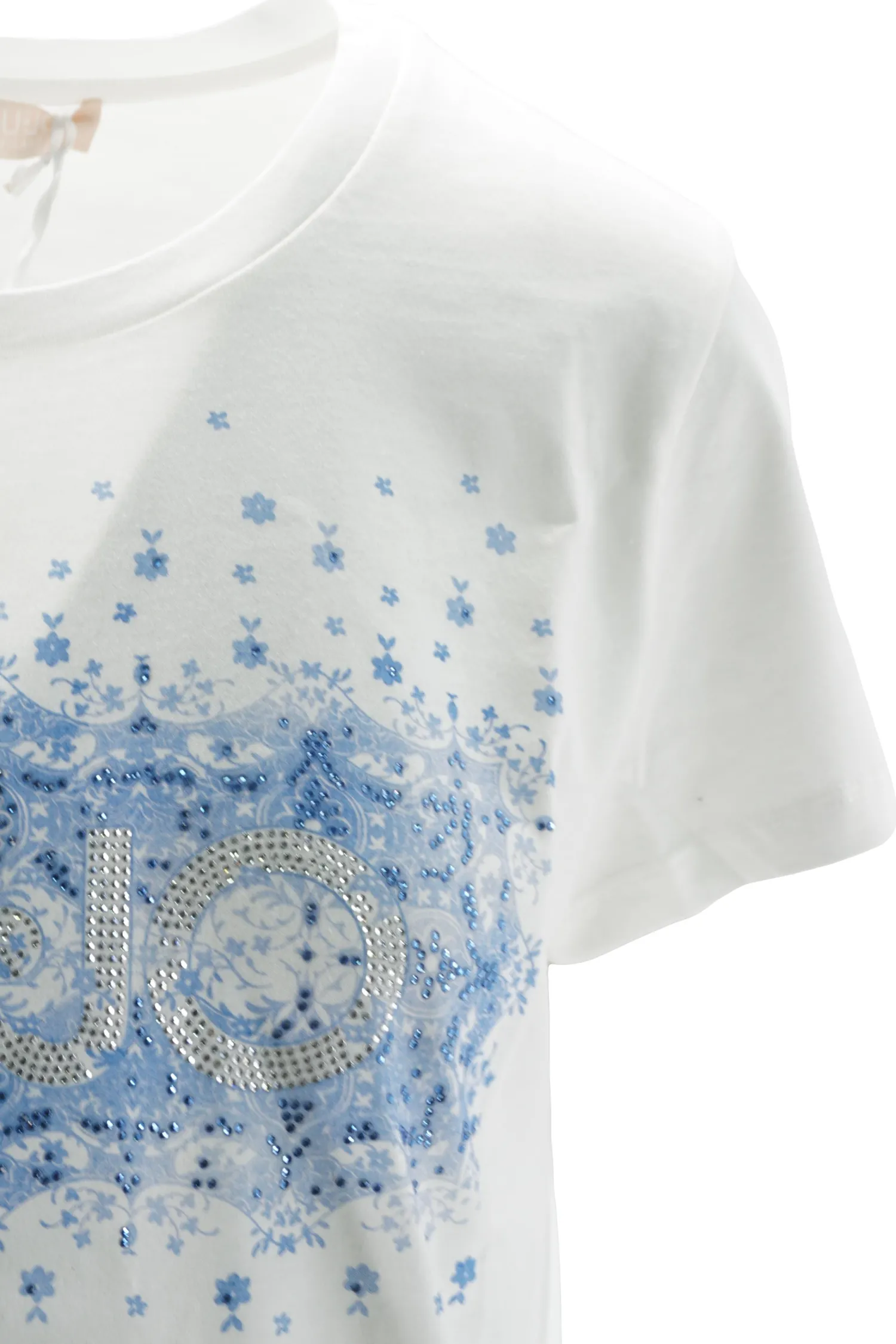 T-Shirt con Fantasia / Bianco Donna T-shirt