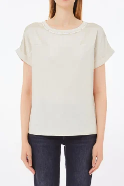 Discount T-Shirt con Inserti in Viscosa / Donna T-shirt