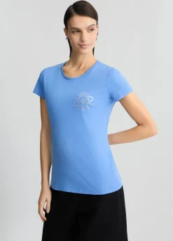 Hot T-Shirt con Logo e Strass / Donna T-shirt