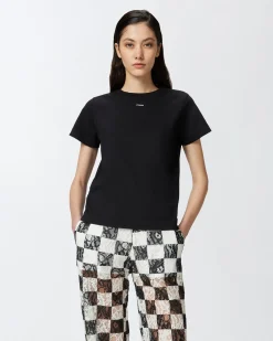 Online T-Shirt con Mini Logo / Donna T-shirt