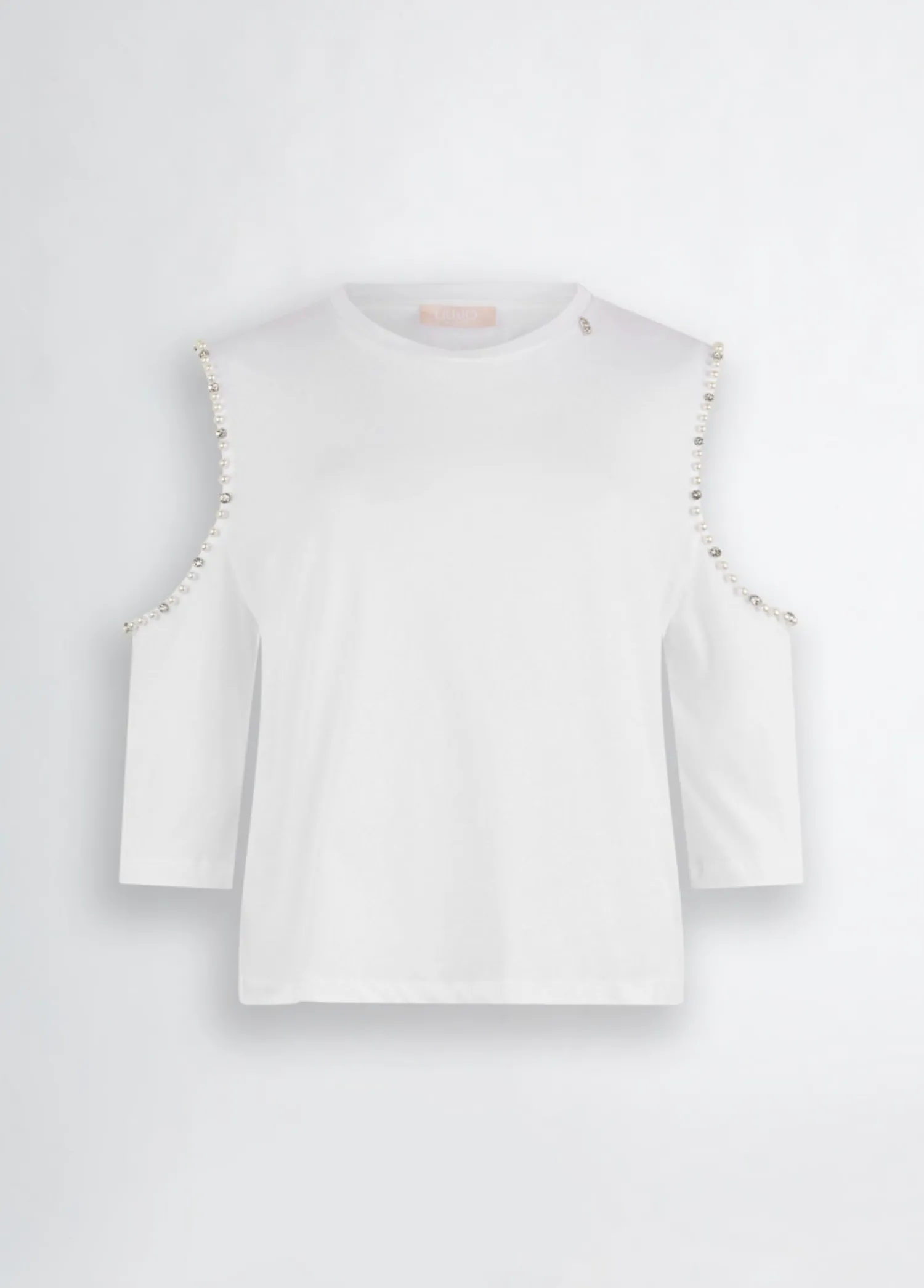 Discount T-Shirt con Perle e Strass / Donna T-shirt