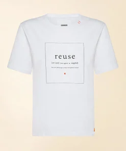 T-shirt con slogan eco sul davanti / Donna T-shirt