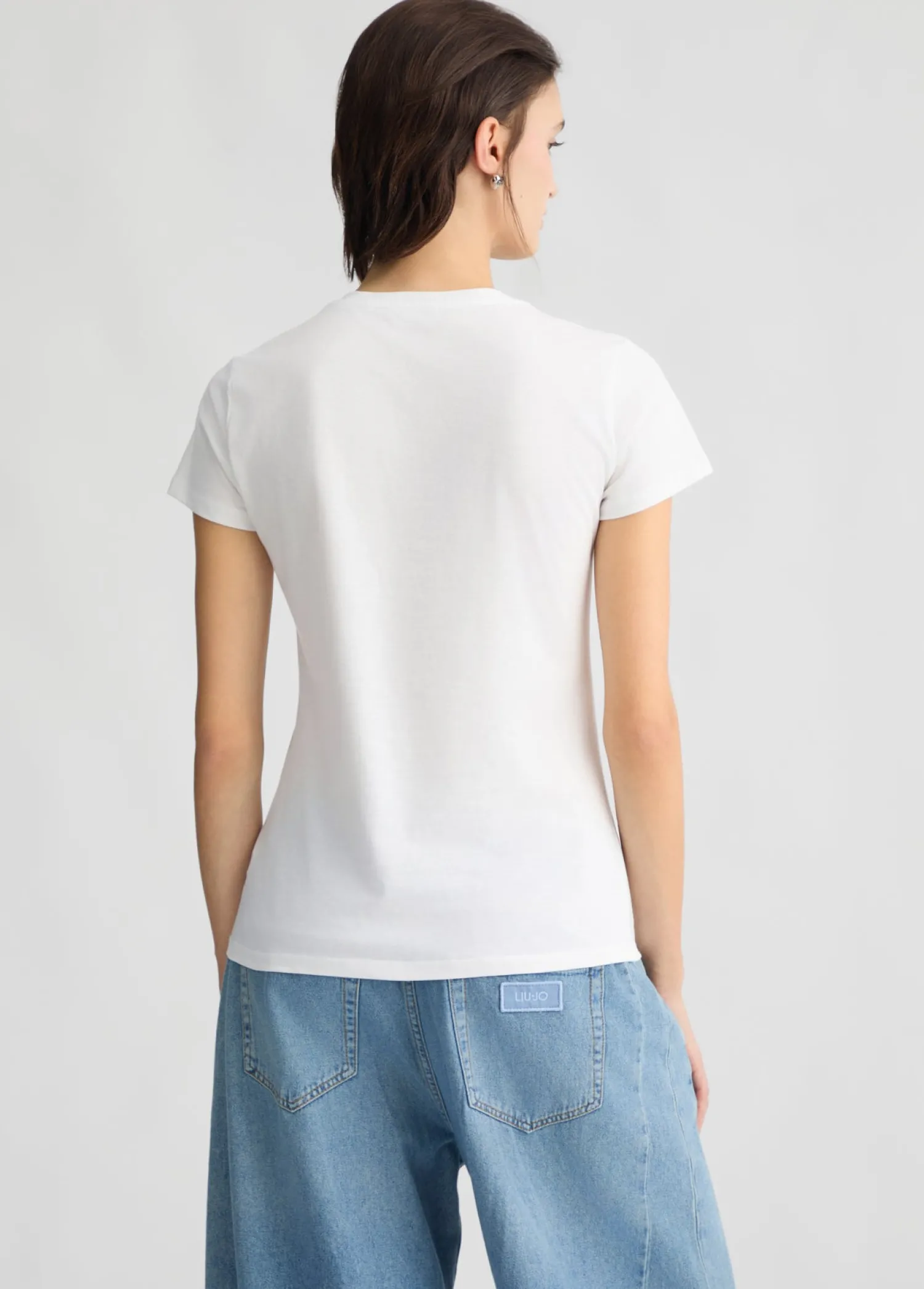 Online T-Shirt con Stampa e Strass / Donna T-shirt