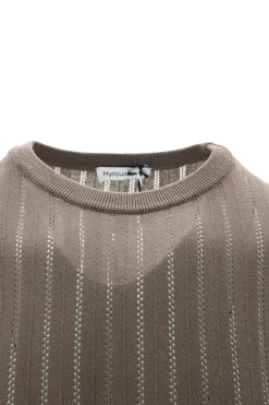 New T-Shirt con Tramatura Traforata / Uomo T-shirt