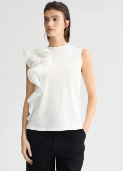 Sale T-Shirt con Volant / Donna T-shirt