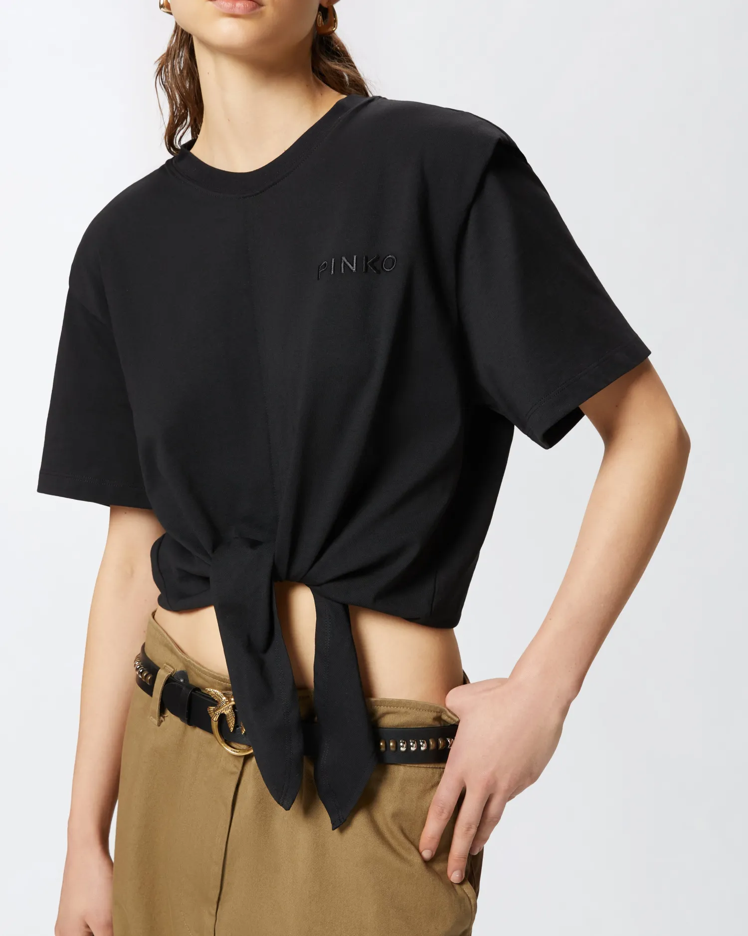 Clearance T-Shirt Corta con Nodo / Donna T-shirt