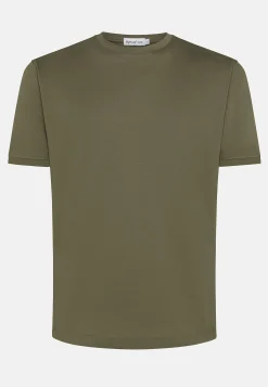 Clearance T-Shirt Girocollo in Cotone Filo di Scozia / Uomo T-shirt