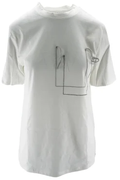 Hot T-Shirt in Cotone con Applicazione / Donna T-shirt