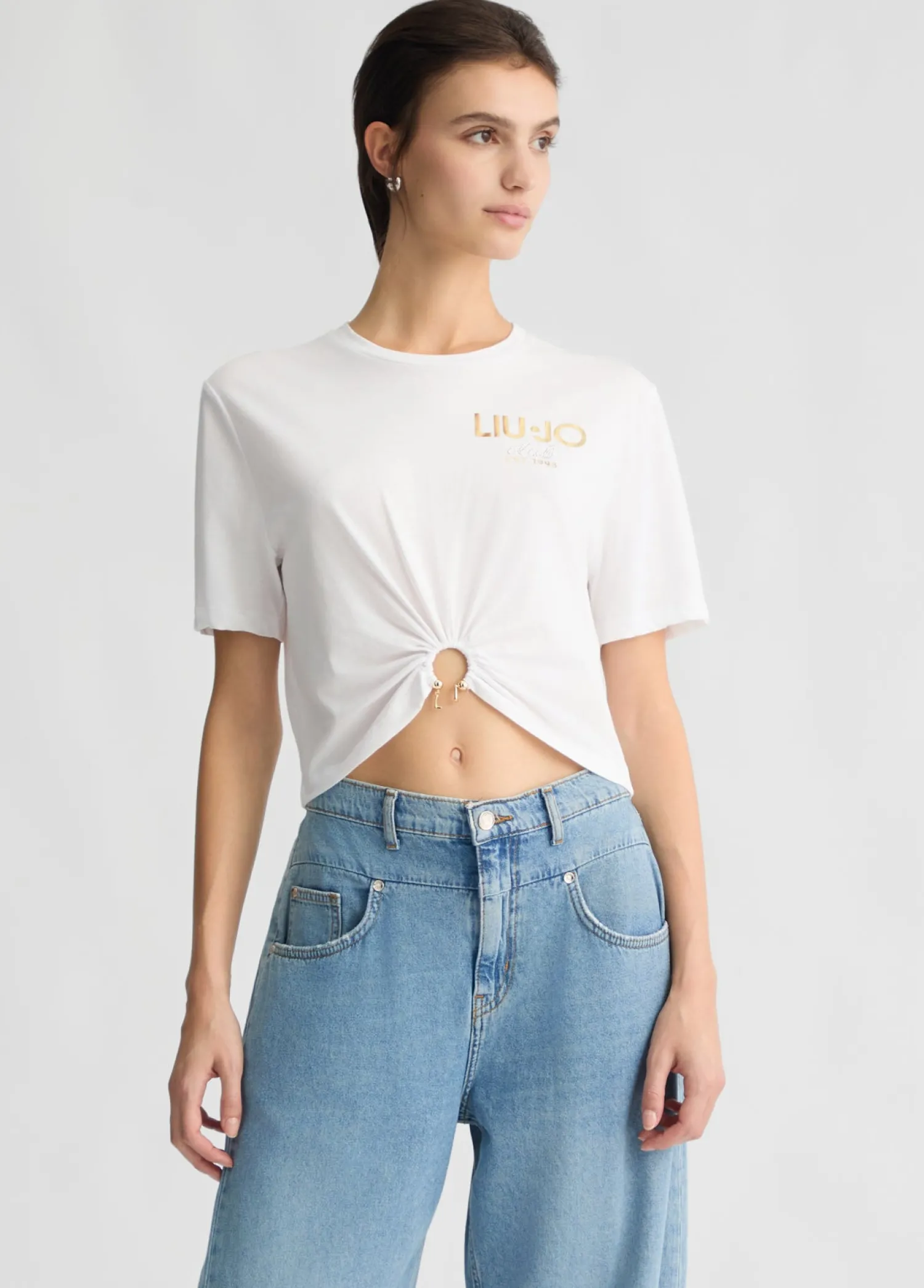 Hot T-Shirt in Cotone con Logo / Donna T-shirt