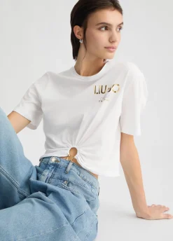 Hot T-Shirt in Cotone con Logo / Donna T-shirt