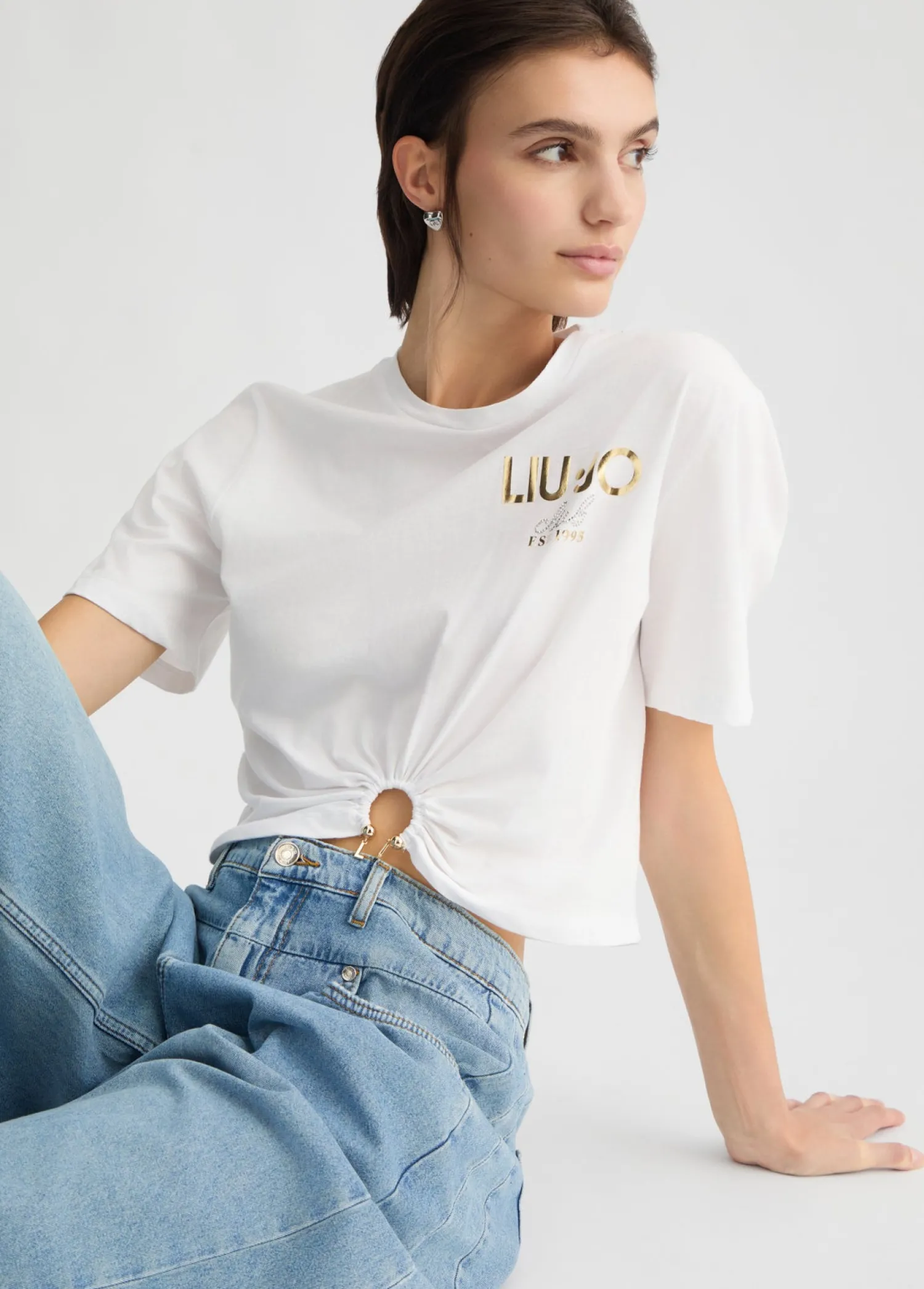 Hot T-Shirt in Cotone con Logo / Donna T-shirt