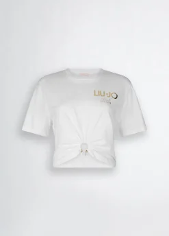Hot T-Shirt in Cotone con Logo / Donna T-shirt