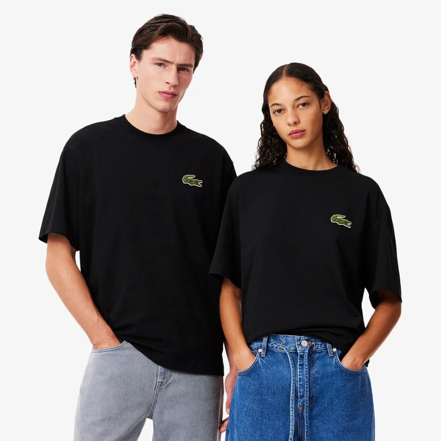 Online T-Shirt in Cotone con Logo Grande / Uomo T-shirt