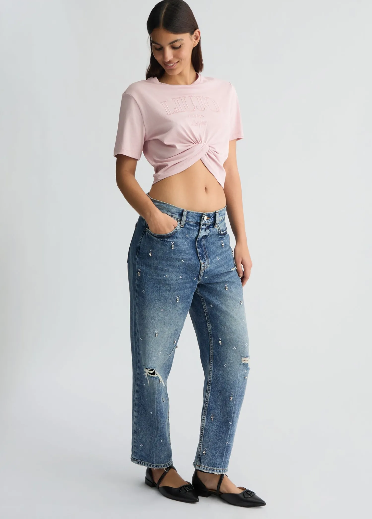 Discount T-Shirt in Cotone con Logo / Donna T-shirt