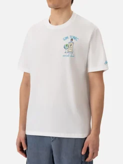 Sale T-Shirt in Cotone con Ricamo / Uomo T-shirt
