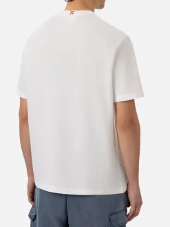 Sale T-Shirt in Cotone con Ricamo / Uomo T-shirt