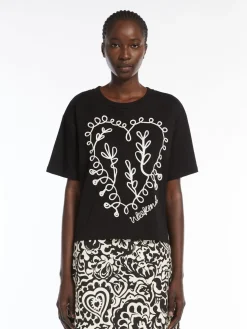 Outlet T-Shirt in Cotone con Ricamo / Donna T-shirt