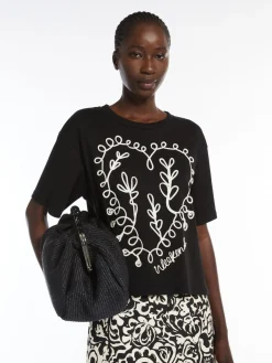 Outlet T-Shirt in Cotone con Ricamo / Donna T-shirt