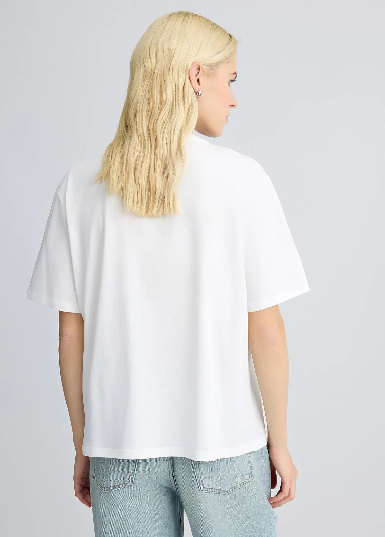 Online T-Shirt in Cotone con Strass / Donna T-shirt