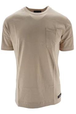 Hot T-Shirt in Cotone con Taschino / Uomo Costumi Da Bagno