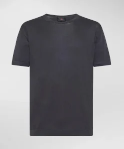 Online T-Shirt in Cotone / Blu Uomo T-shirt
