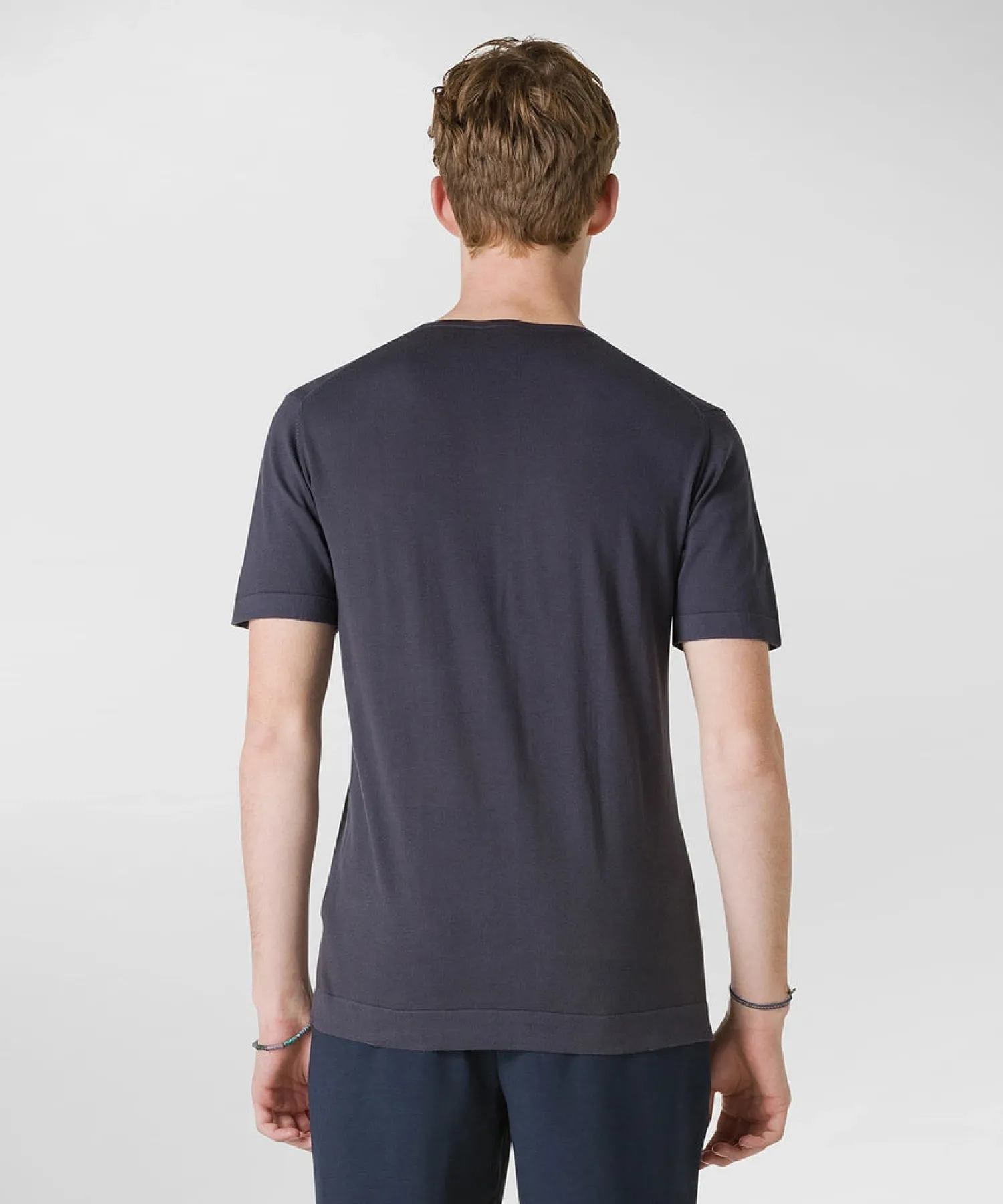 Online T-Shirt in Cotone / Blu Uomo T-shirt