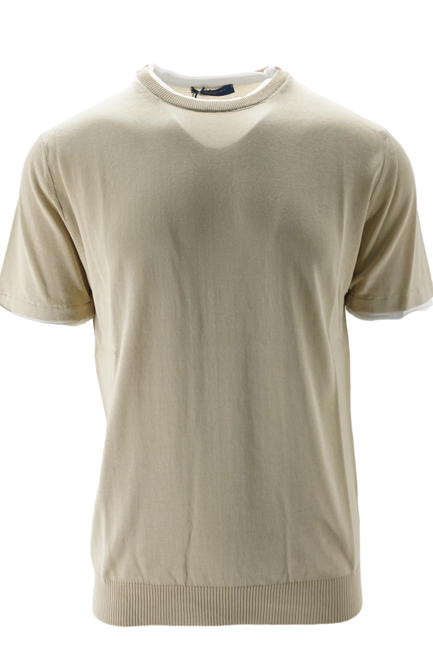 Outlet T-Shirt in Filo di Cotone con Dettagli / Uomo T-shirt