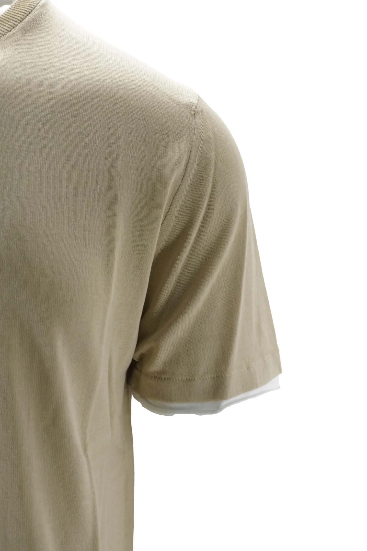 Outlet T-Shirt in Filo di Cotone con Dettagli / Uomo T-shirt