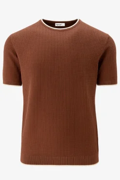 Online T-Shirt in Filo di Cotone Tramato / Uomo T-shirt