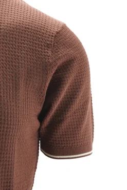 Online T-Shirt in Filo di Cotone Tramato / Uomo T-shirt