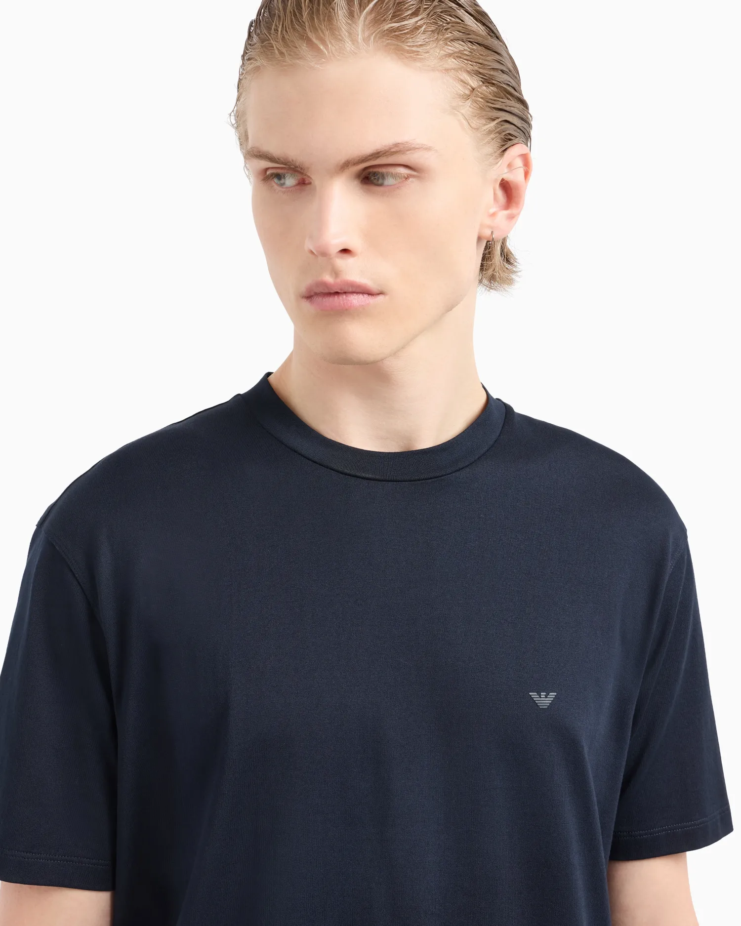 New T-Shirt in Jersey con Logo / Uomo T-shirt