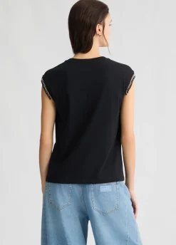 Sale T-Shirt in Jersey con Perline / Donna T-shirt