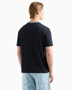 Discount T-Shirt in Jersey con Profilo al Collo / Uomo T-shirt