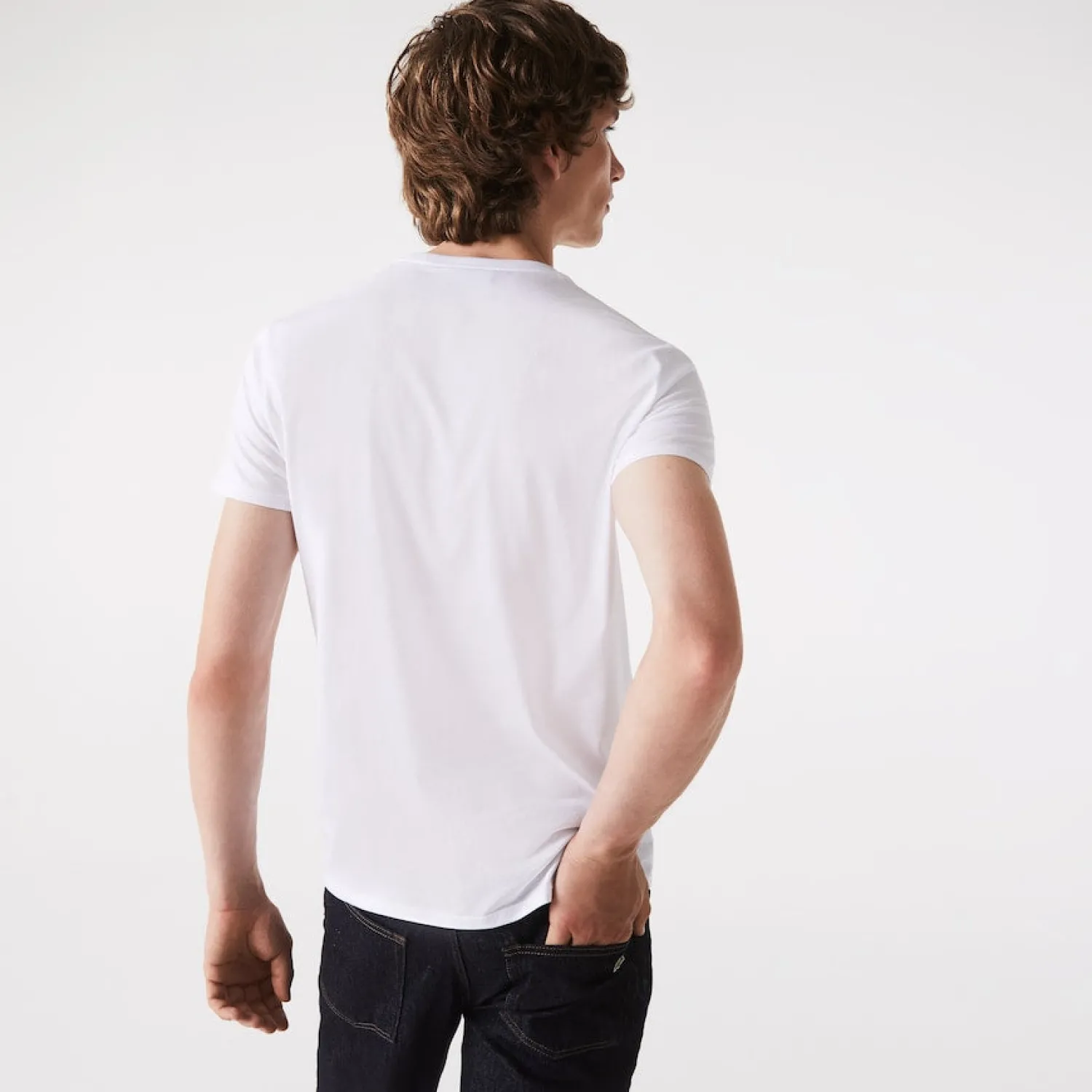 Hot T-Shirt in Jersey di Cotone Pima / Bianco Uomo T-shirt