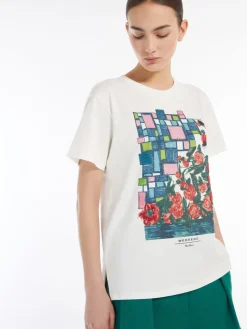 Online T-Shirt in Jersey di Cotone / Donna T-shirt