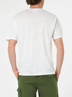 New T-Shirt in Jersey di Lino / Uomo T-shirt