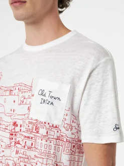 T-Shirt in Jersey di Lino / Uomo T-shirt