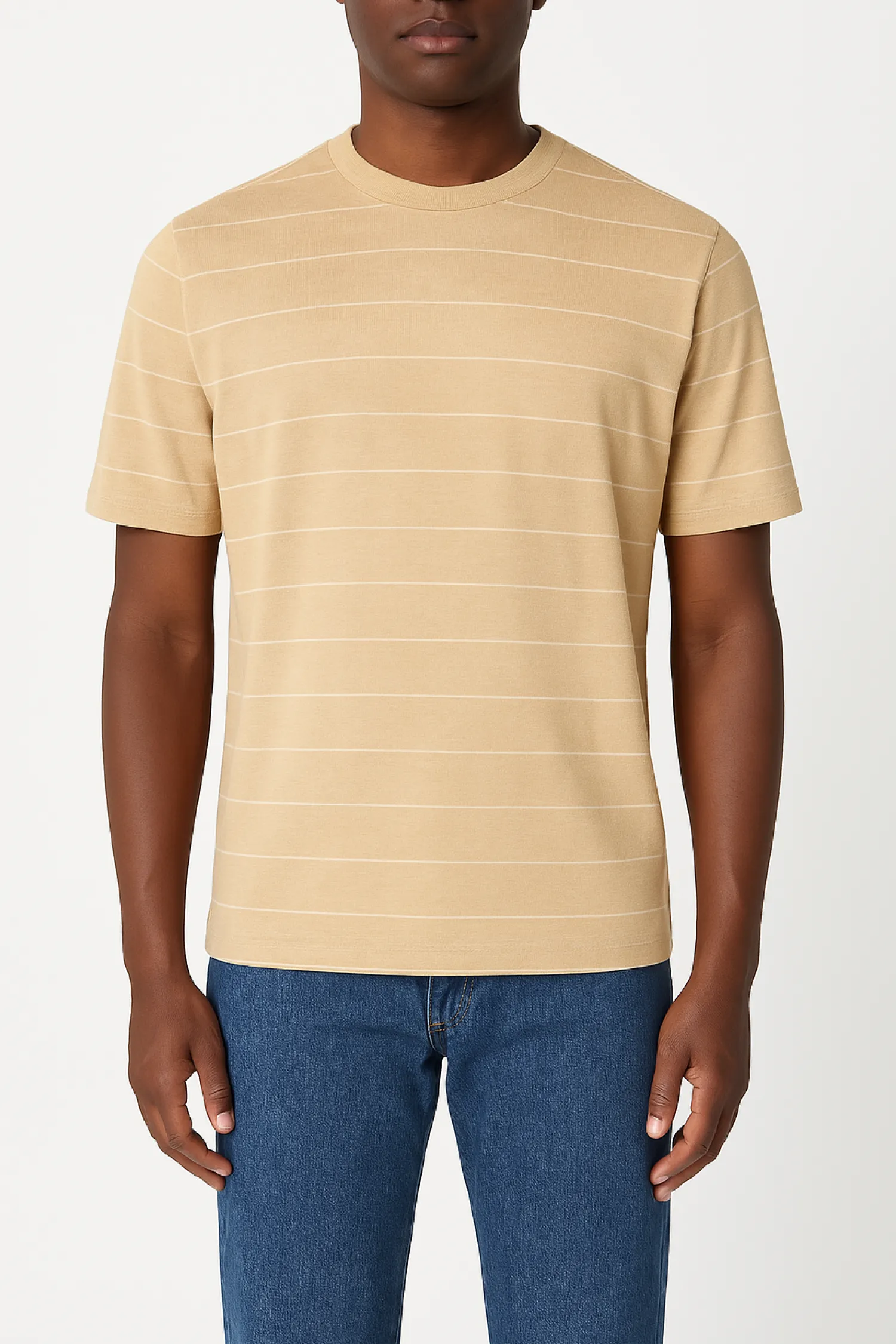 Sale T-Shirt in Lino e Cotone con Fantasia / Uomo T-shirt
