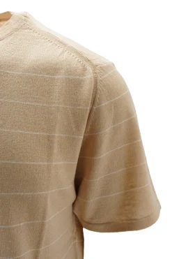 Sale T-Shirt in Lino e Cotone con Fantasia / Uomo T-shirt