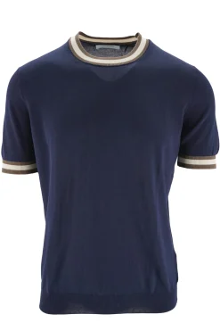 Discount T-Shirt in Maglia con Dettagli / Uomo T-shirt