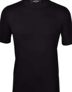 New T-Shirt in Maglia in Seta / Uomo T-shirt