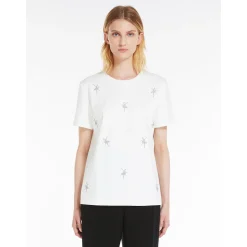 Outlet T-Shirt in Morbido Jersey / Bianco Donna T-shirt