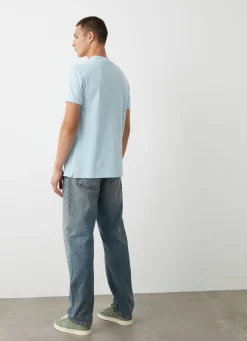 Online T-Shirt in Piquet di Cotone / Uomo T-shirt