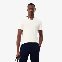Discount T-Shirt in Piquet Elasticizzato con Contrasto / Uomo T-shirt